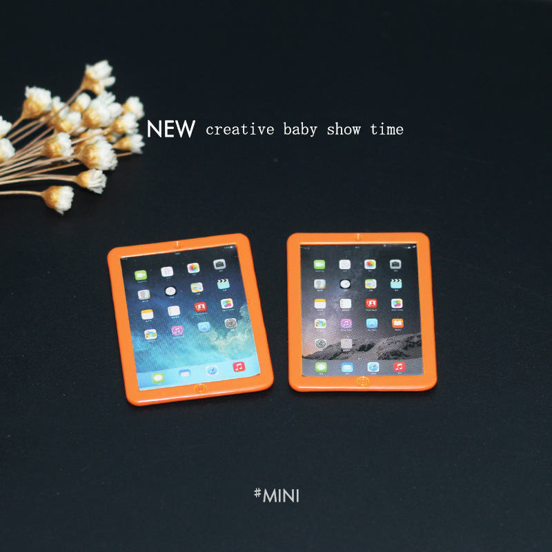 Phone Accessories Europe - 1:12 Dollhouse Simülasyon Mini Tablet Dekorasyon