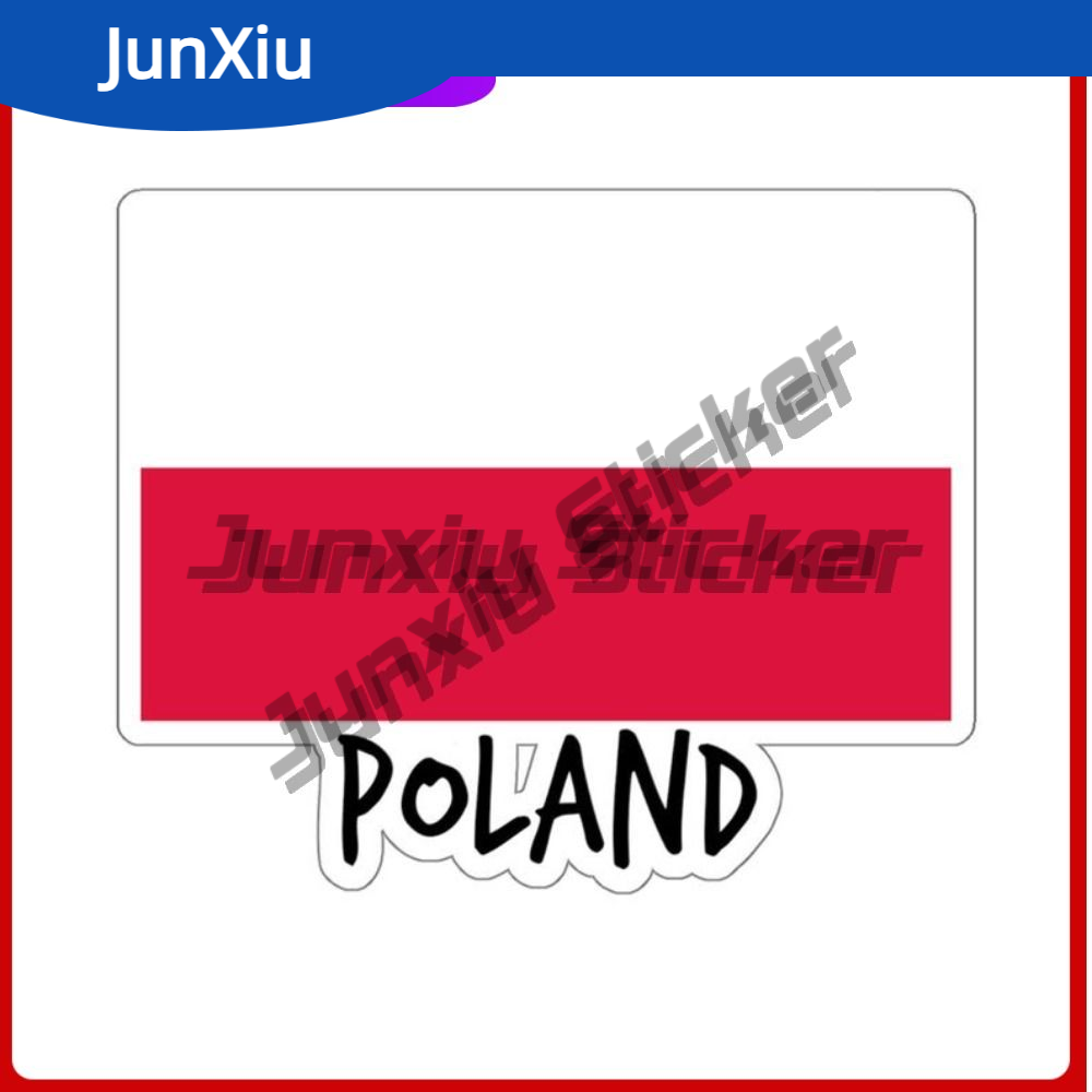 Phone Accessories Europe - Polonya Bayrağı Etiket Çıkartmaları Polonya Avrupa