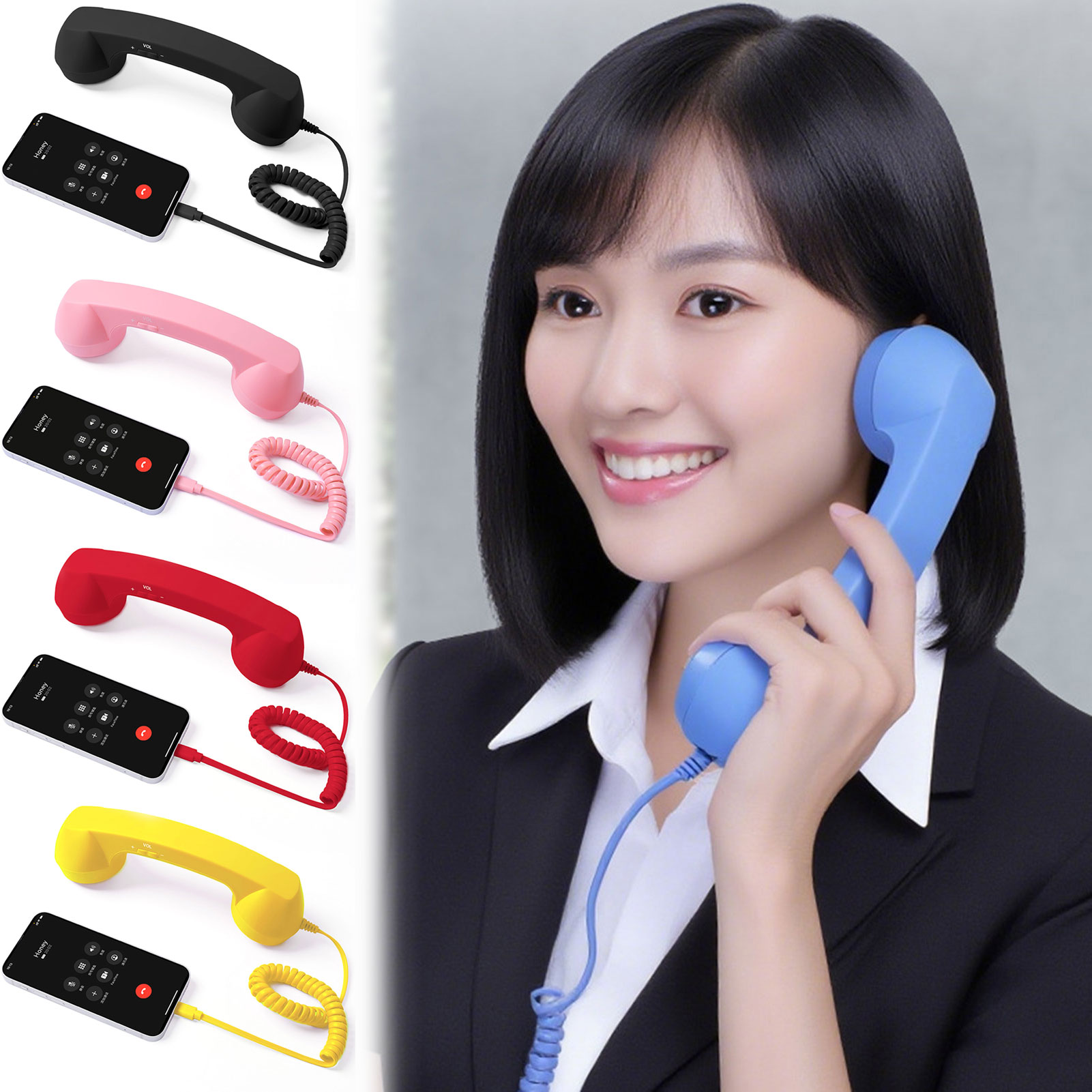 Retro Handset Phone - Retro tip C telefonlar ahize cep