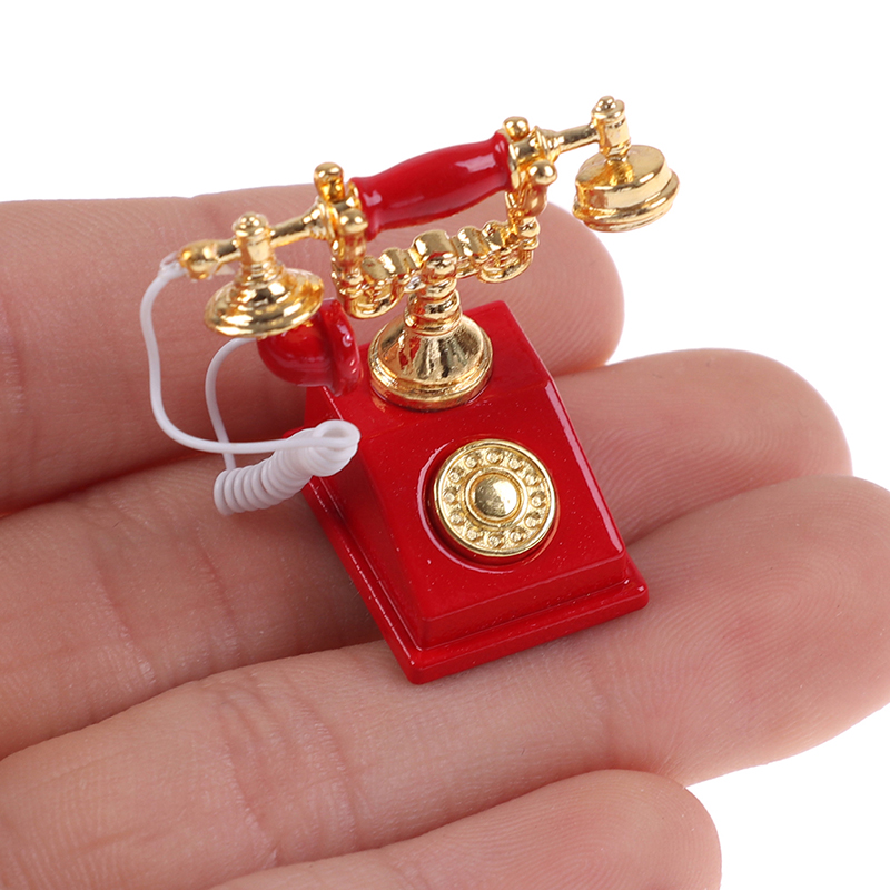 Phone Accessories Europe - 1 adet 1:12 Dollhouse minyatür eski