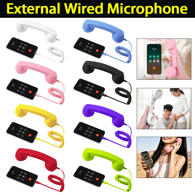 Retro Handset Phone - 3,5 mm / Type-C Retro Cep