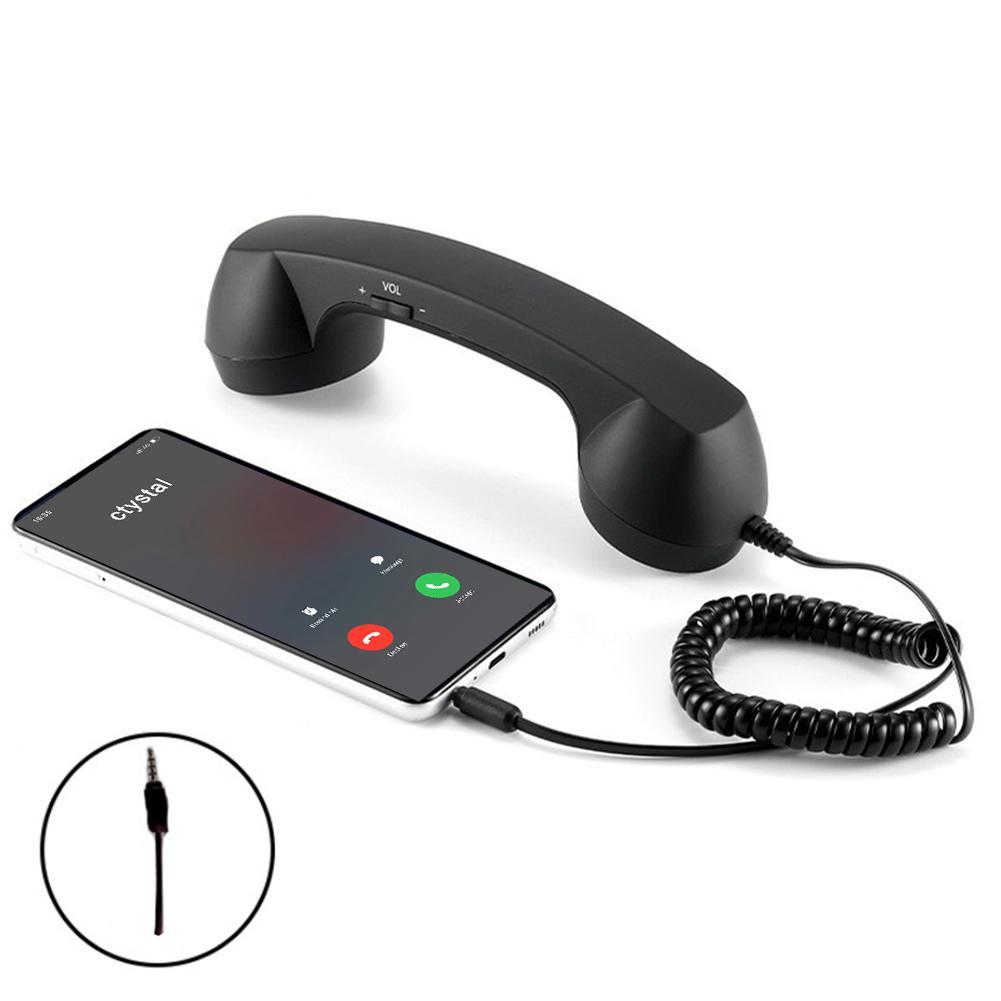 Retro Handset Phone - Tip-c/3.5mm Retro telefon telefon ahizesi alıcısı