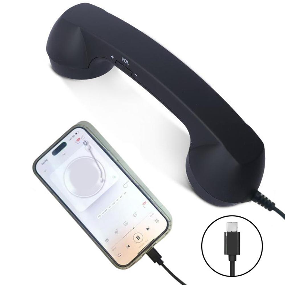 Retro Handset Phone - Cep Telefonu İçin Ahize Retro Tip-C