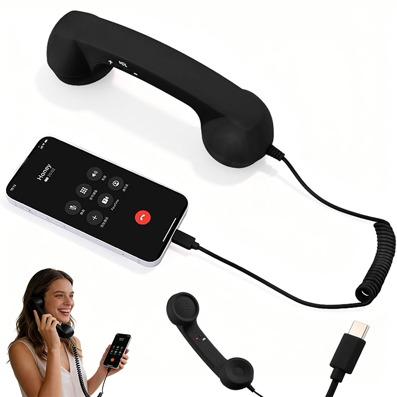Retro Handset Phone - 2026 Yeni Retro Tarzı Tip-C Telefon