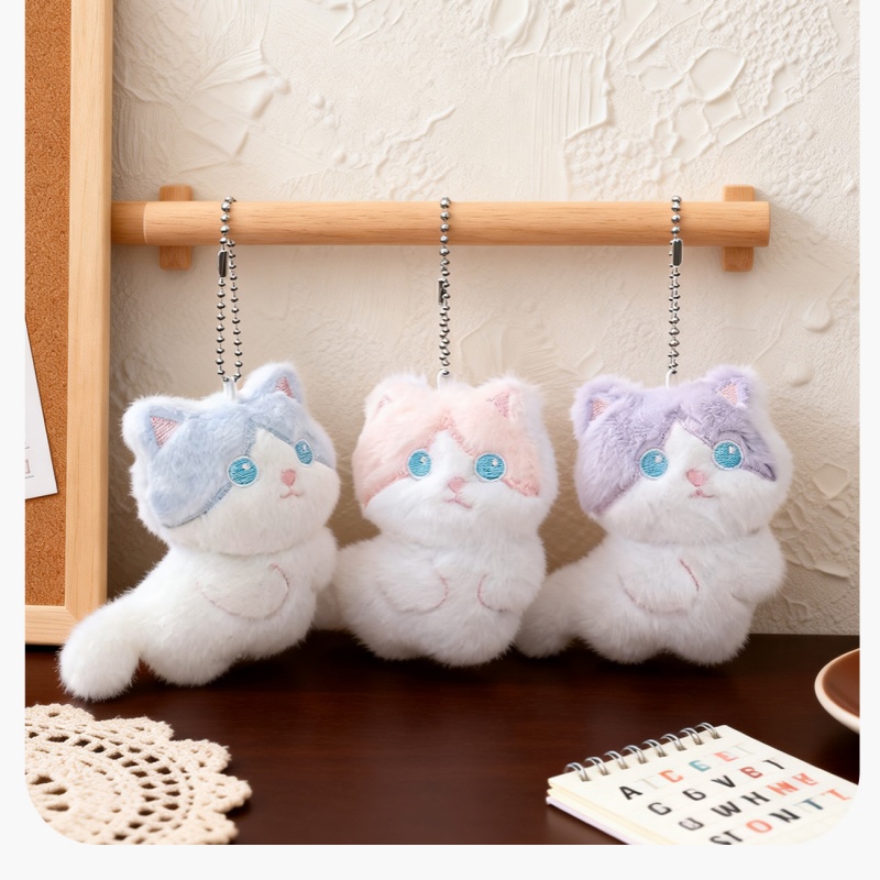 Phone Accessories In China - Sevimli Calico Kedi Peluş Anahtarlık, Çanta
