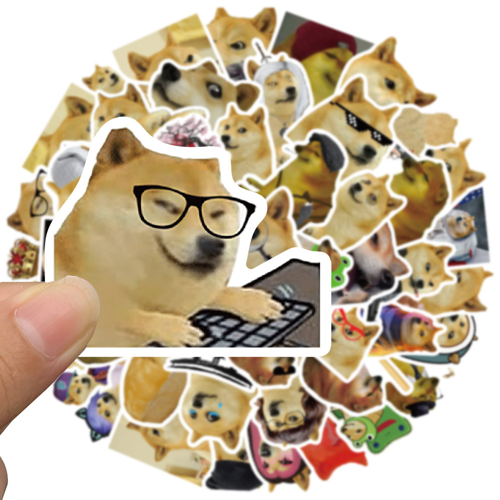 50 adet komik Doge MEME çıkart - Phone Accessories For Kids incelemesi ve fiyatı