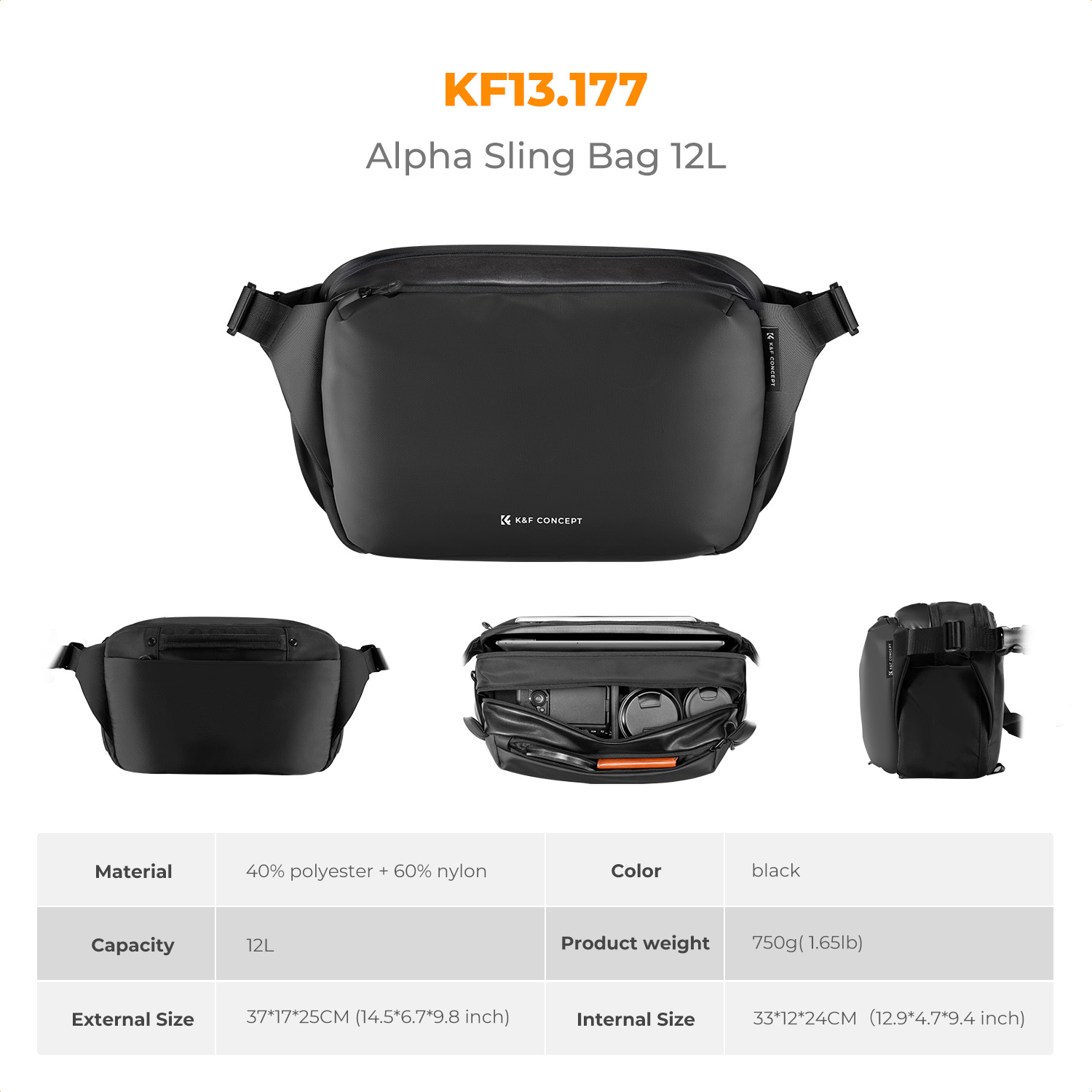 K&F CONCEPT 12L/10L Kamera ask - Phone Accessories For Travel incelemesi ve fiyatı
