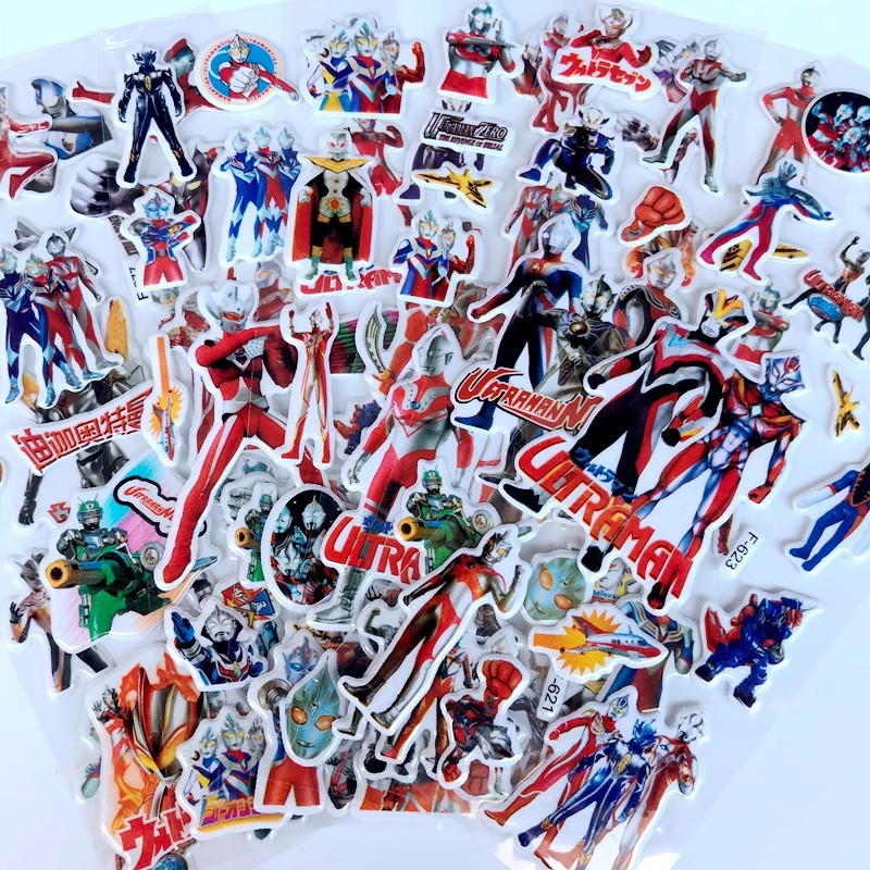 10 adet Karikatür Ultraman 3D  - Phone Accessories For Kids incelemesi ve fiyatı